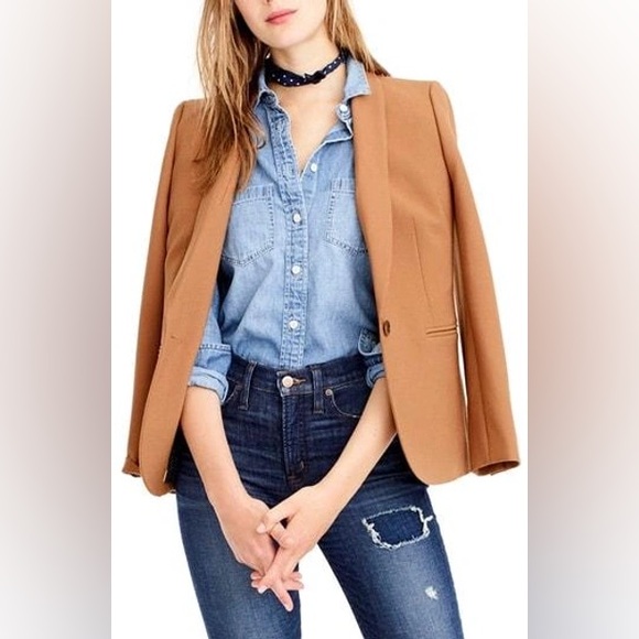 J. Crew Jackets & Blazers - J Crew Parke Blazer in Caramel/Camel Size 4 Wool Blend